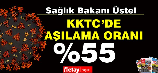 KKTC'de aşılanma oranı yüzde 55...