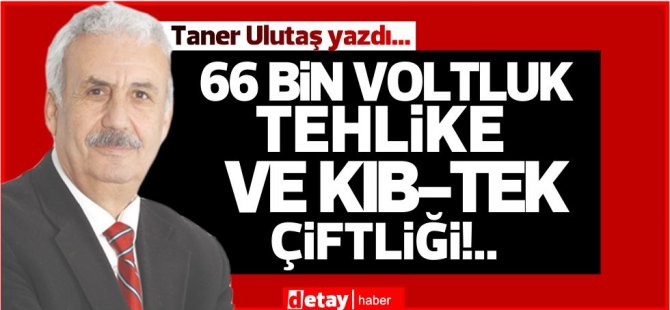 Taner Ulutaş yazdı... 66 bin voltluk tehlike ve Kıb-Tek çiftliği!..