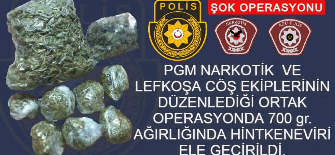 Lefkoşa ve Mağusa'da uyuşturucu operasyonları