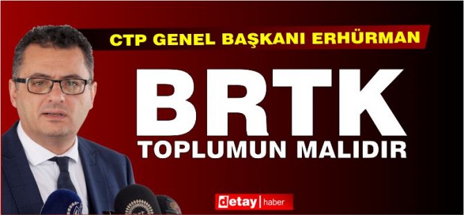 Erhürman: Bunu herkes içselleştirmek zorundadır