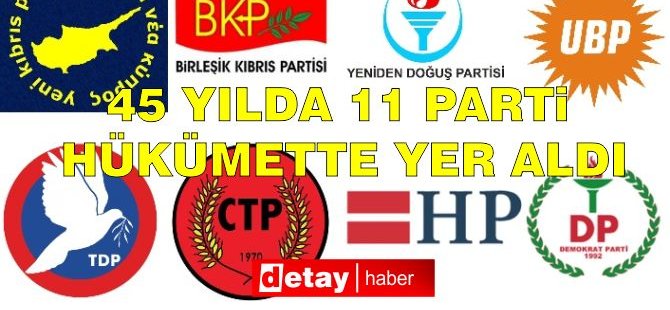 İşte en çok hükümet olan partiler…