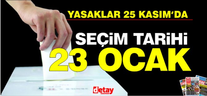 Seçim takvimi başladı