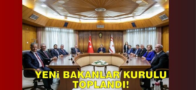 Yeni Kurulan Bakanlıkla Yapılan Bakanlar Kurulu Toplantısı Tamamlandı