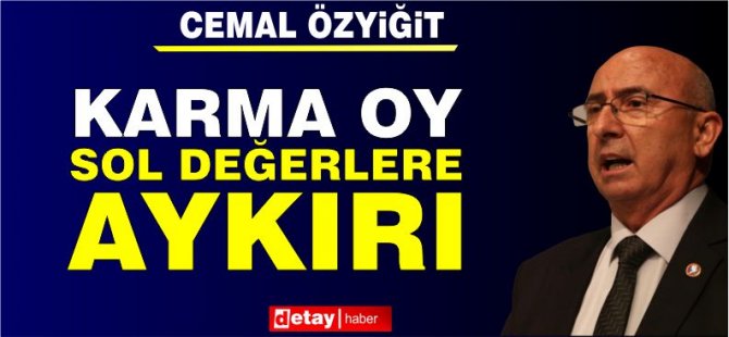 Özyiğit: Karma oy sol ilke ve değerlerine aykırı