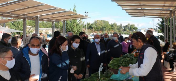 TDP, Güzelyurt Çarşısı ile Açık Pazar’ı ziyaret etti