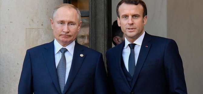 Putin ve Macron 'Ukrayna krizi'ni görüştü