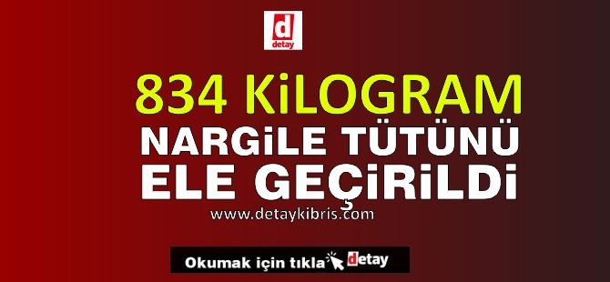 Tırdan 834 Kilogram Nargile Tütünü Çıktı