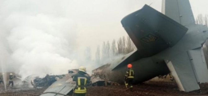 Ukrayna askeri uçağı Kiev yakınlarında düştü