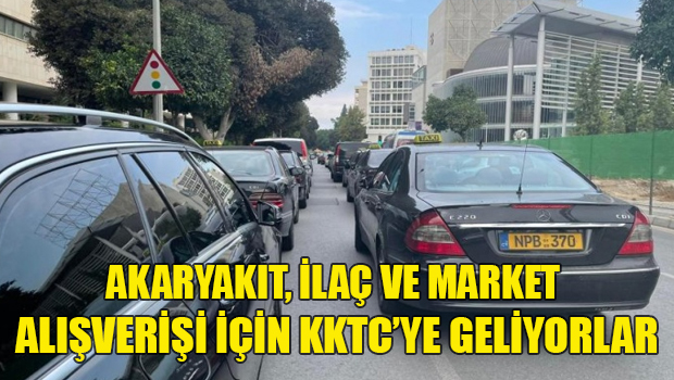 Alışveriş için KKTC'ye akın ettiler