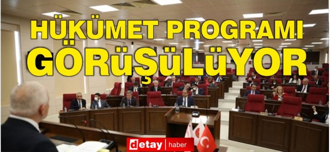 Hükümet programı üzerinde görüşmeler bugün yapılıyor