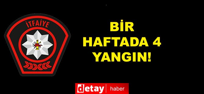 Bir Haftada 4 Yangın ve 8 Hususi Servis Olayı Gerçekleşti