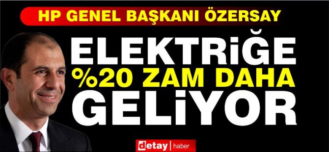 Özersay: Her ay başında %20 civarında ilave bir zam daha yapılacak