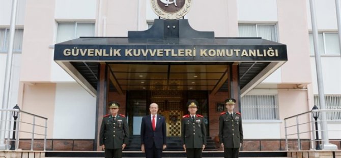 Cumhurbaşkanı Tatar, KTBK Ve GKK Komutanlarını Ziyaret Etti
