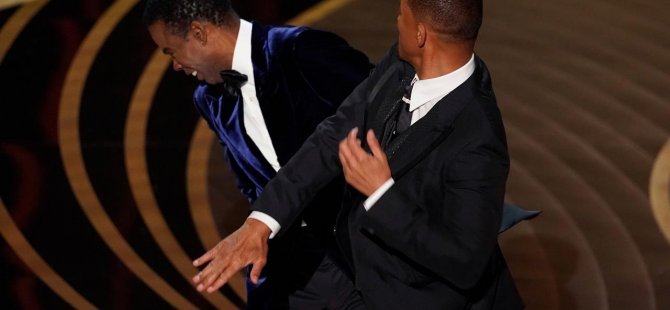 Will Smith, Oscar ödülleri gecesinde sunucu Chris Rock'a tokat attı