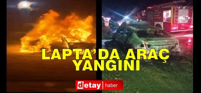 Lapta’da araç yangını