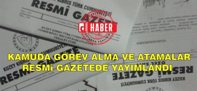 Bazı dairelerde görev değişliğine gidildi