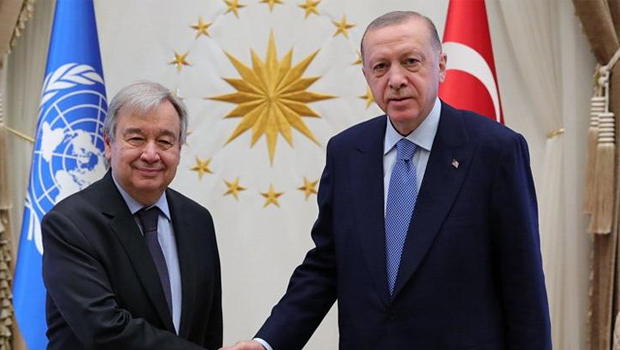 Erdoğan, BM Genel Sekreteri Guterres’i kabul etti