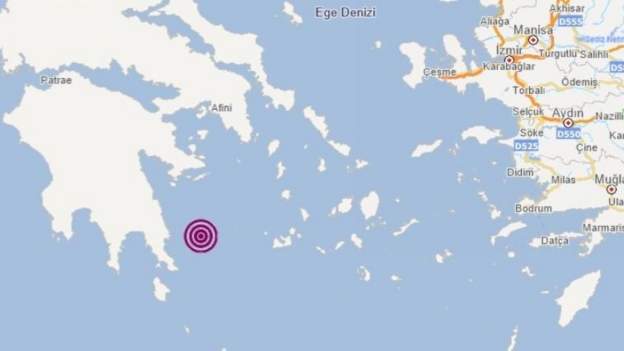 Ege Denizi'nde 4.8 büyüklüğünde deprem