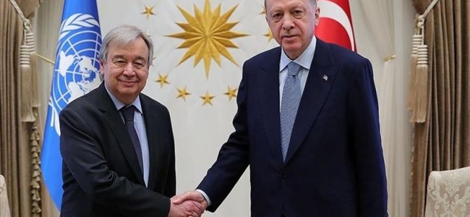 Erdoğan, Guterres ile görüştü