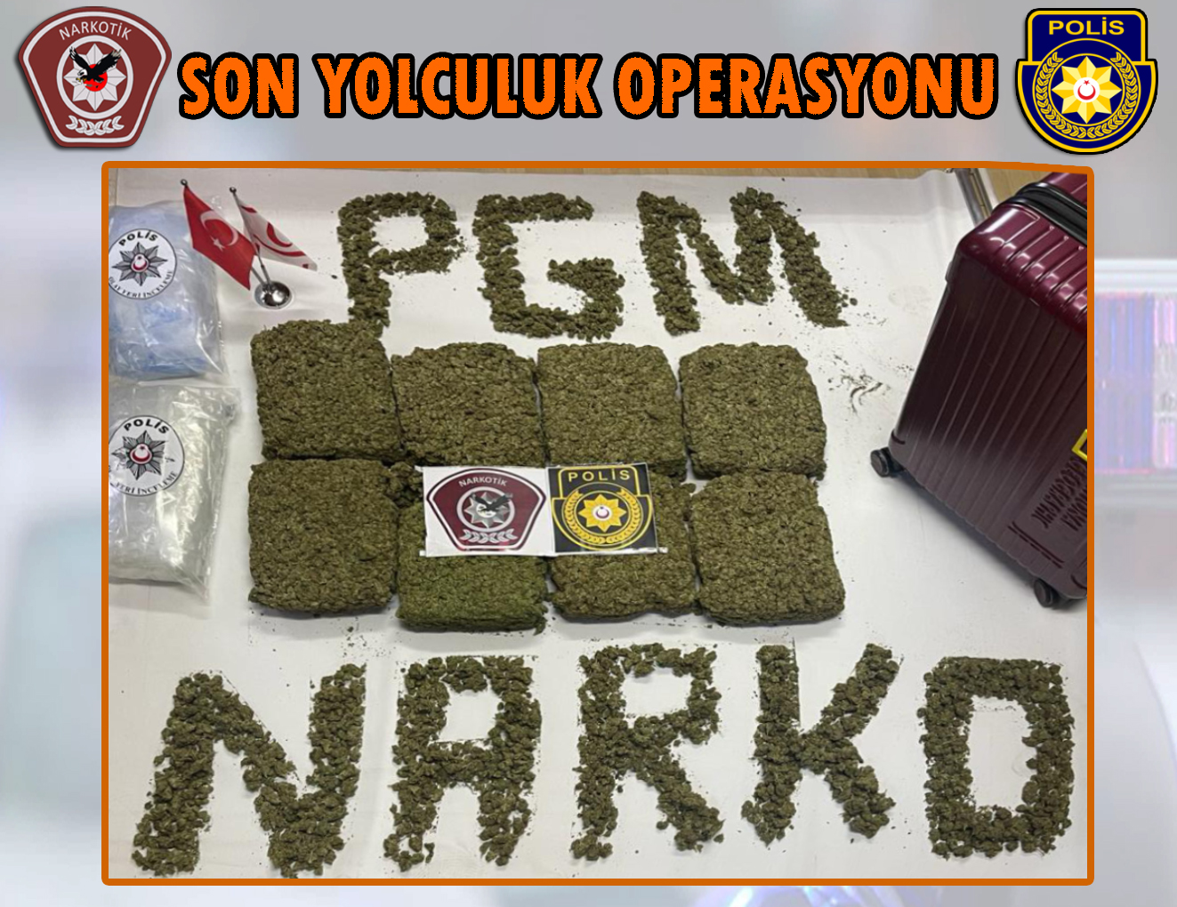 KKTC'ye 11 kg ağırlığında hintkeneviri türü uyuşturucu sokulmaya çalışıldı