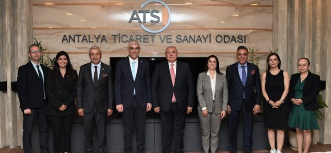 Sanayi Odası Başkanı Kamacıoğlu Antalya Ticaret ve Sanayi Odası’nı ziyaret etti