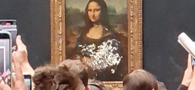 Mona Lisa tablosuna pastalı saldırı