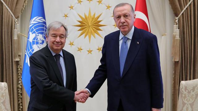 Erdoğan ile Guterres görüştü