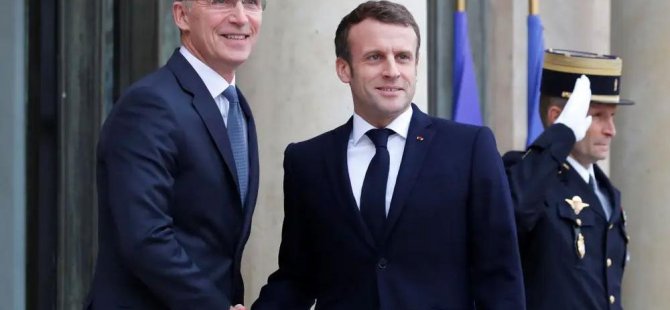 NATO Genel Sekreteri Stoltenberg, Macron ile görüştü