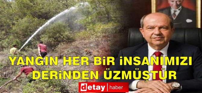 Tatar: Yangın, her bir insanımızı derinden üzmüştür