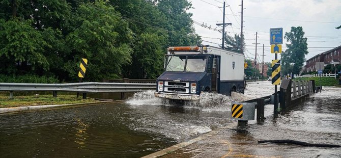 New York ve New Jersey eyaletlerinde su baskınları meydana geldi