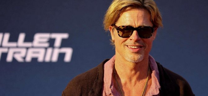 Ünlü oyuncu Brad Pitt etek giydiği yeni imajıyla dikkat çekti