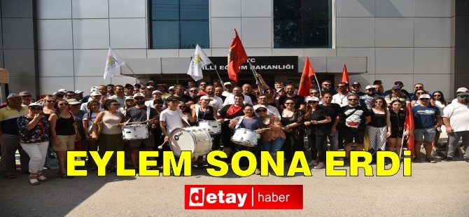 Öğretmen sendikalarının eylemi sona erdi