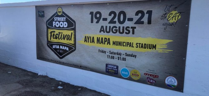 Kıbrıs Sokak Yemekleri Festivali Ayia Napa'da kapılarını açtı