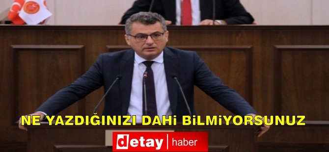 Erhürman: Ne yazdığınızı dahi bilmiyorsunuz