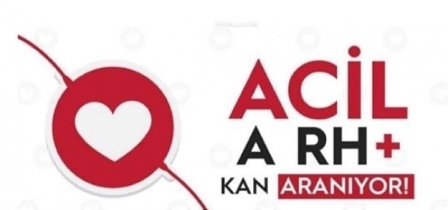 Acil kan aranıyor