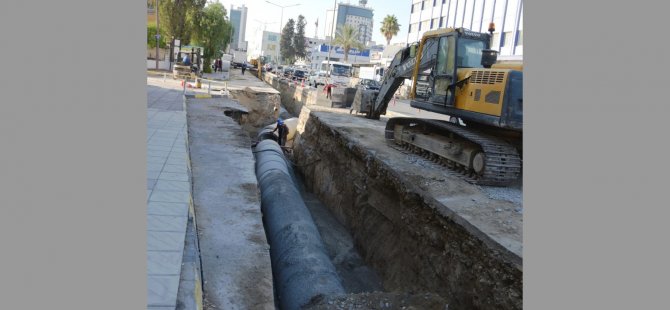 Lefkoşa’da yağmur suyu drenaj çalışmaları sürüyor