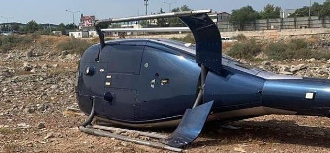 İzmir’de helikopter kazası: 2 kişi yaralandı