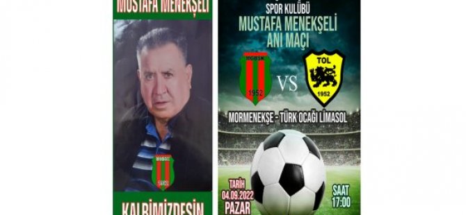 Mustafa Menekşeli anılıyor