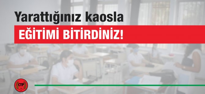 CTP: Yarattığınız kaosla eğitimi bitirdiniz!