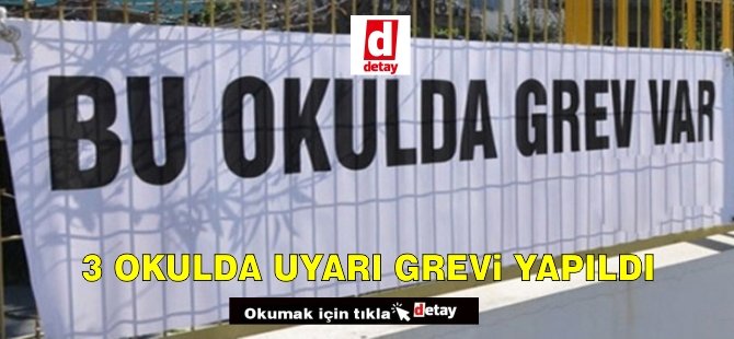 Kamu-İş 3 okulda uyarı grevi yaptı!