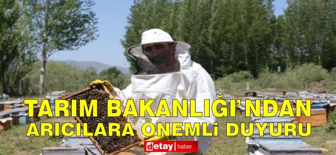 Tarım Bakanlığı'ndan Önemli Duyuru