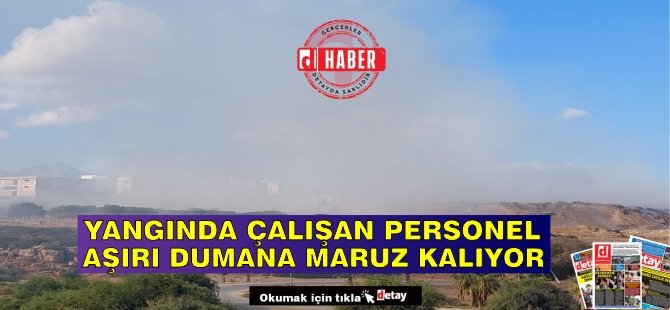 Çöplük Yangınında Görev Alan Teknecik Personeli Aşırı Dumana Maruz Kalıyor!