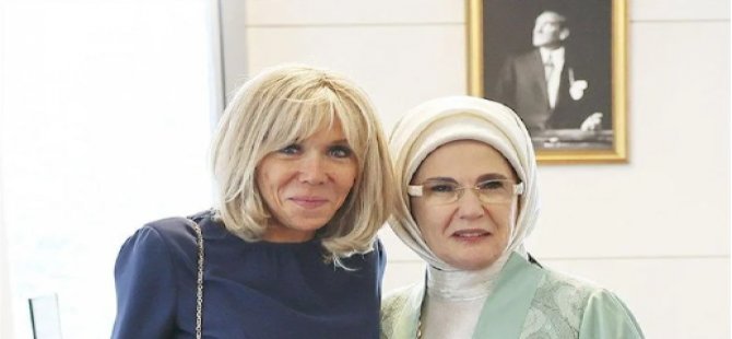 İngiliz basını, Emine Erdoğan ve Brigitte Macron arasındaki yakınlığı yazdı