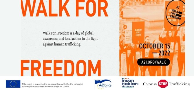 İnsan Hakları Platformu global yürüyüşü olan Walk for Freedom’u Gerçekleştiriyor