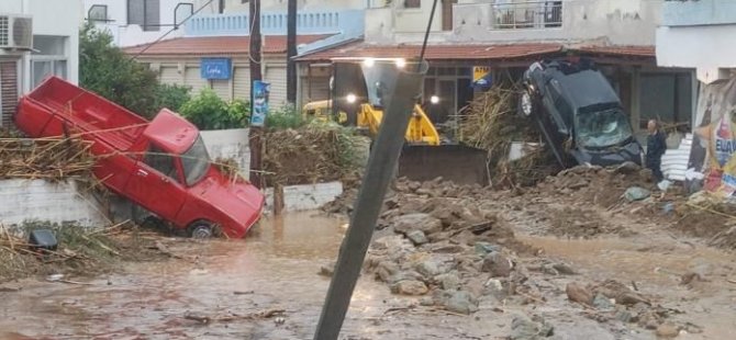 Girit Adası'nda Sel Felaketi