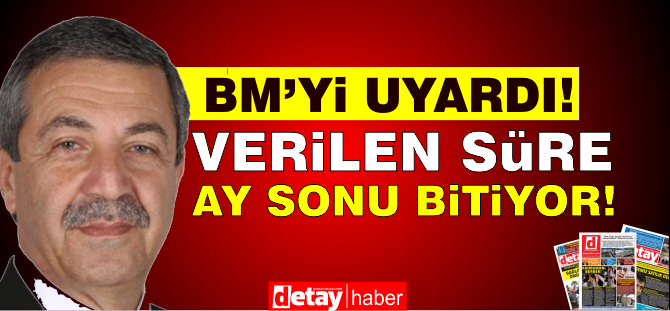 "Süre bitiyor"