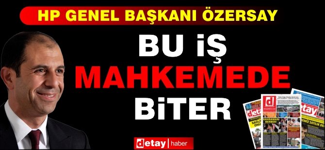 Özersay: Bugün Sesimizi Çıkarmazsak Yarın Çok Geç Olacak