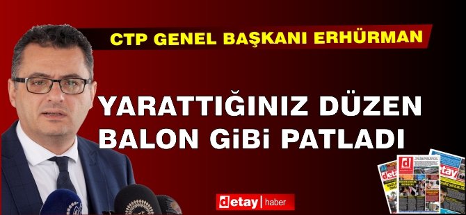 Erhürman: Paranın çoğu Kıb-Tek'in borçlarına gidecek