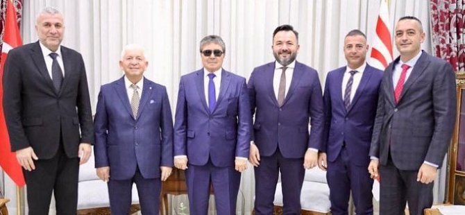 Üstel, KKTC Taekwondo Federasyonu ve Türkiye Karate Federasyonu Başkanını kabul etti