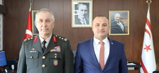 KTBK Komutanı Tümgeneral Öztürk, Maliye Bakanı Şan’a İade-i Ziyarette Bulundu